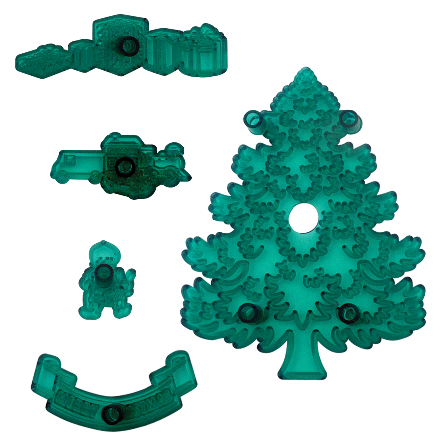 Moule pour arbre de Noël 20cm 5Pcs.