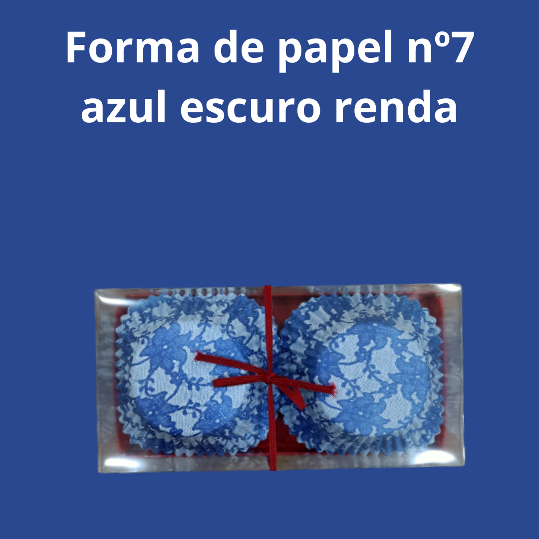 Formulaire papier n°7 Dentelle bleu foncé pqt.100