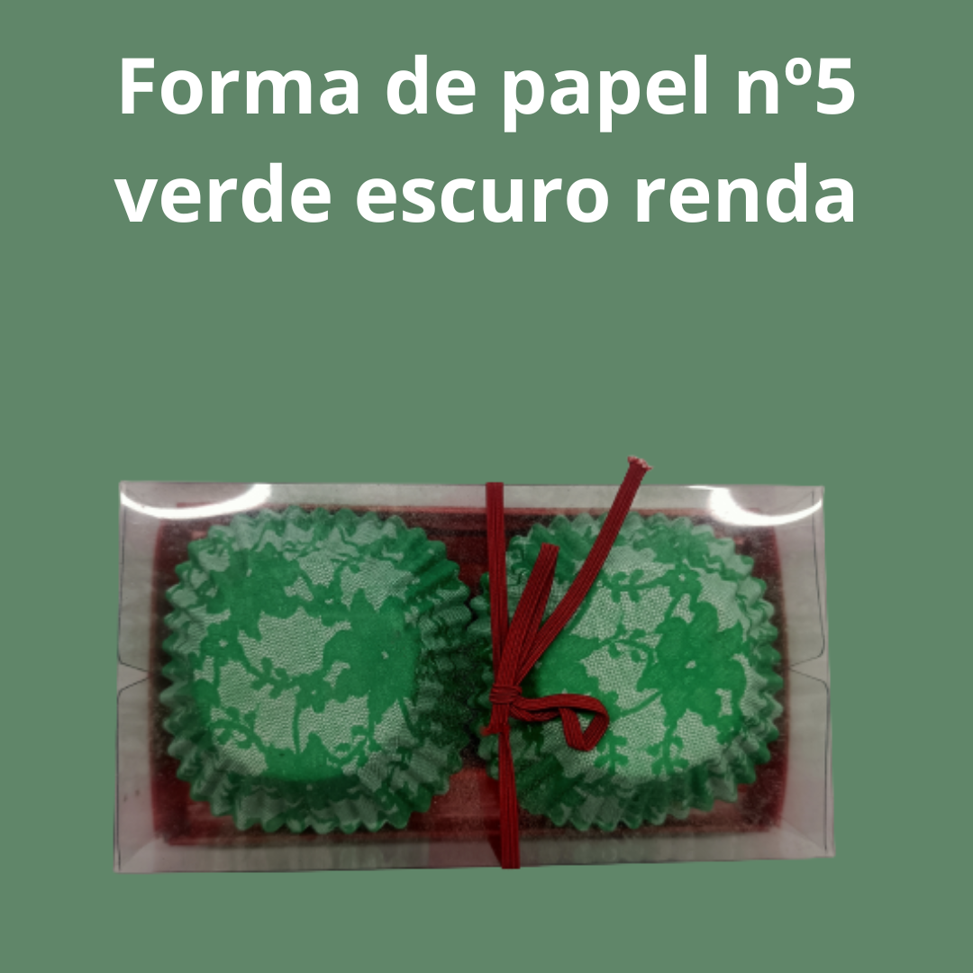 Formulaire papier n° 5 Dentelle vert foncé pq.100