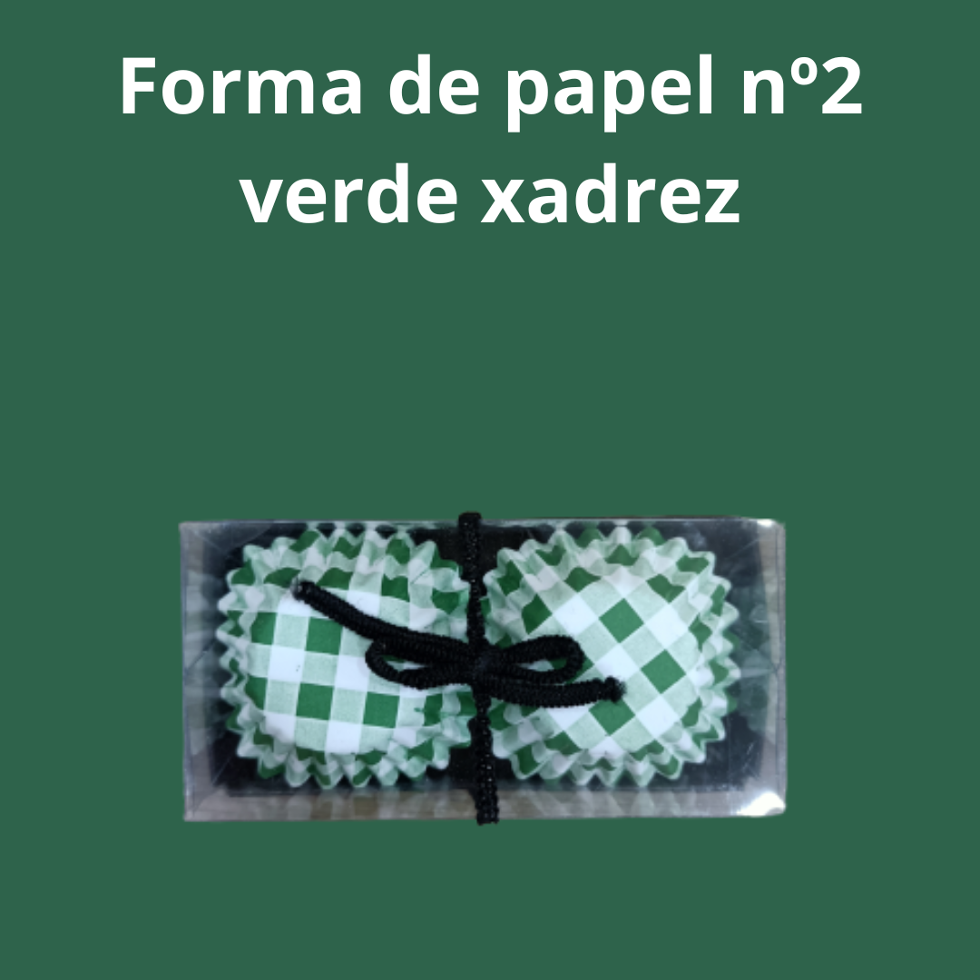 Formulaire papier n° 2, vert foncé, à carreaux, paquet de 100