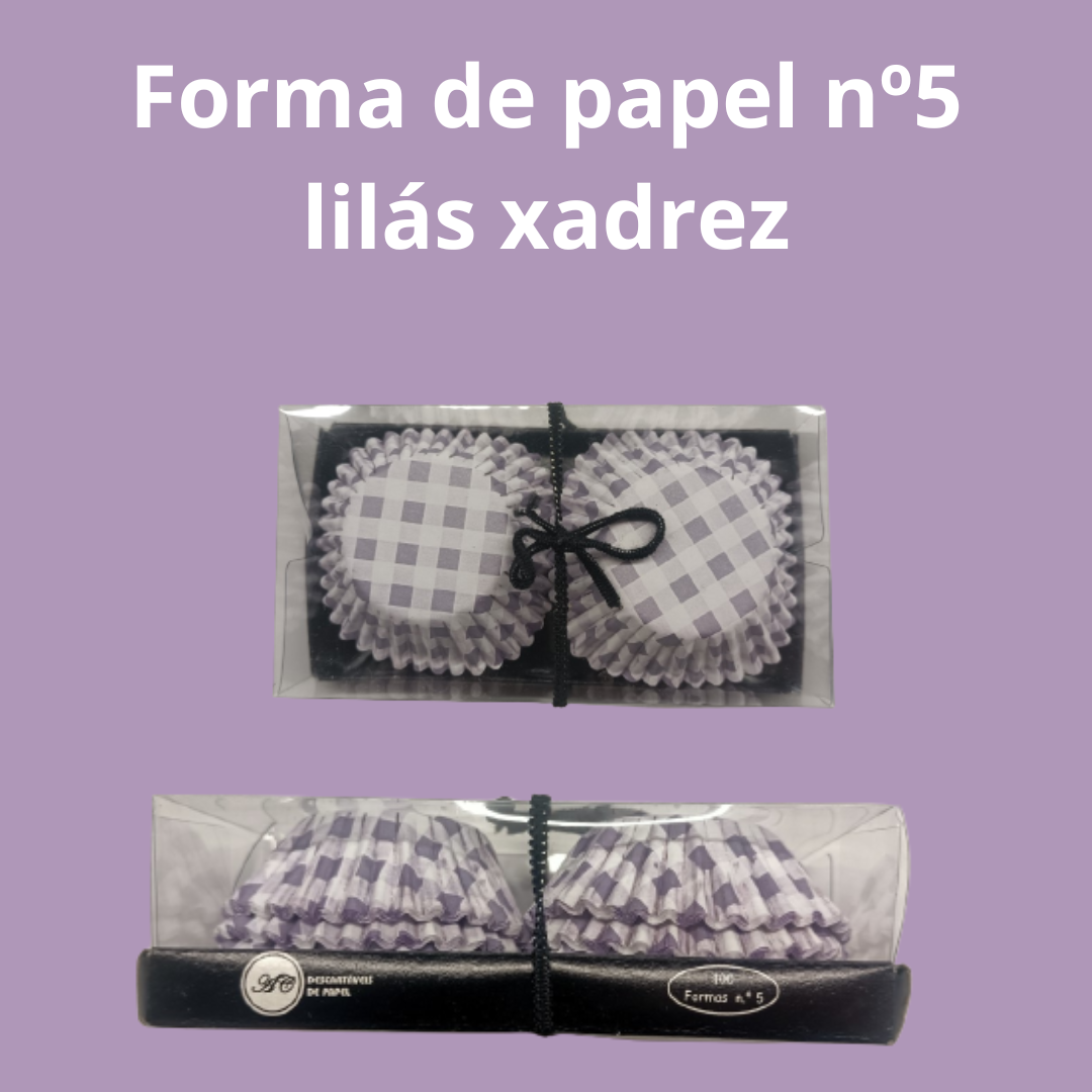 Formulaire papier n° 5 Lilas à carreaux pqt.100