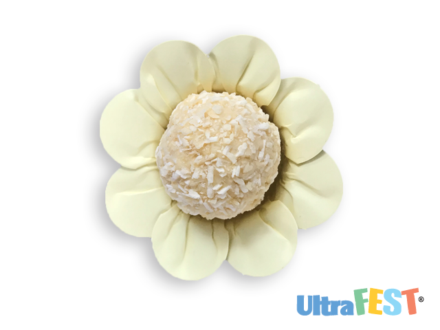 Papier Vanille Daisy Shape 50 unités.