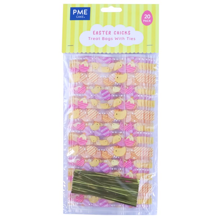 Sac en cellophane de Pâques 24x10cm Pme Pack.20