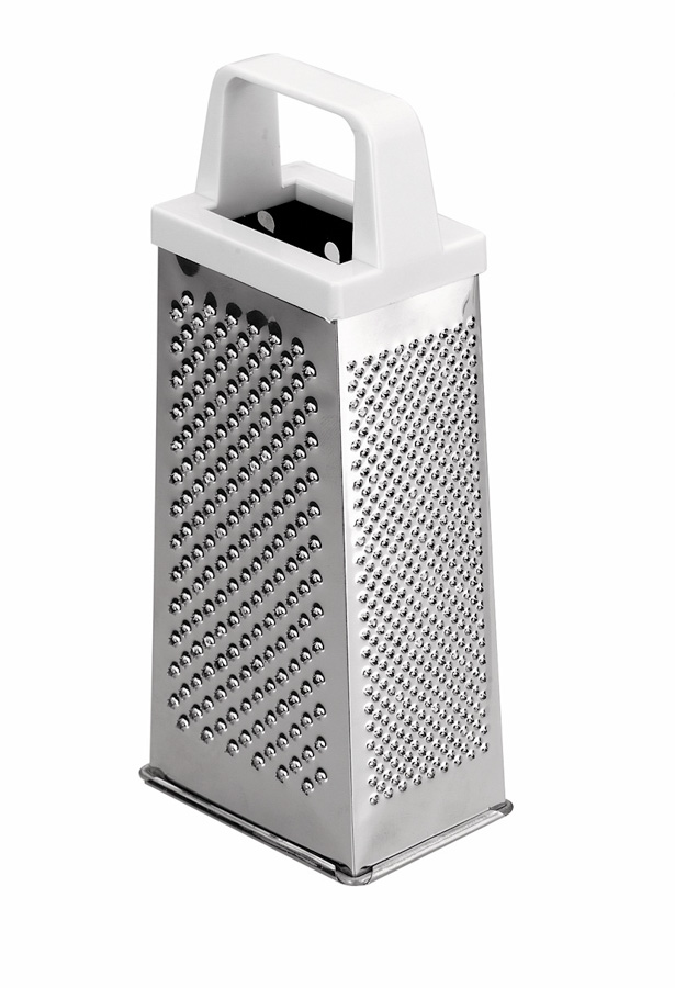 Grattoir 4 façades en inox 20cm