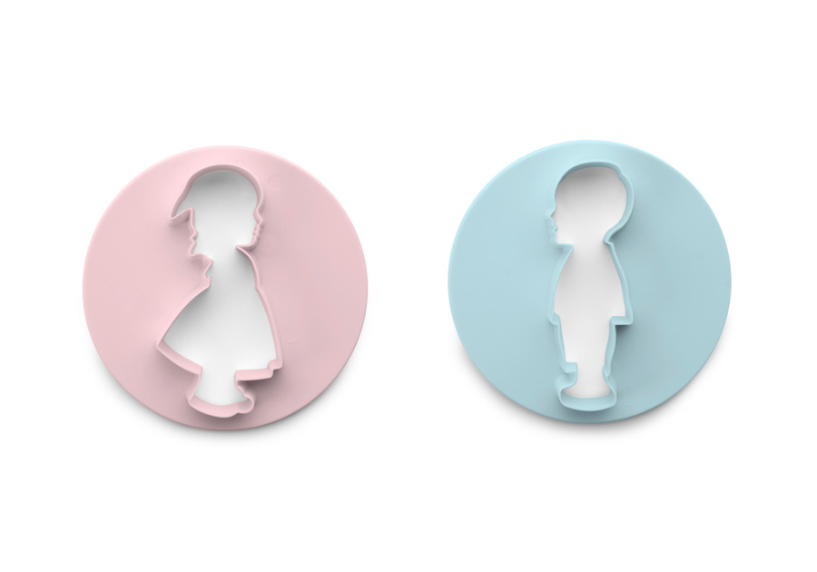 Cutter garçon et fille 10cm 2 unités.