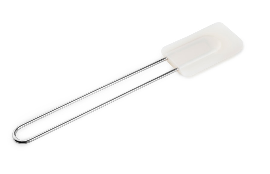 Spatule en caoutchouc avec manche en acier inoxydable de 36 cm