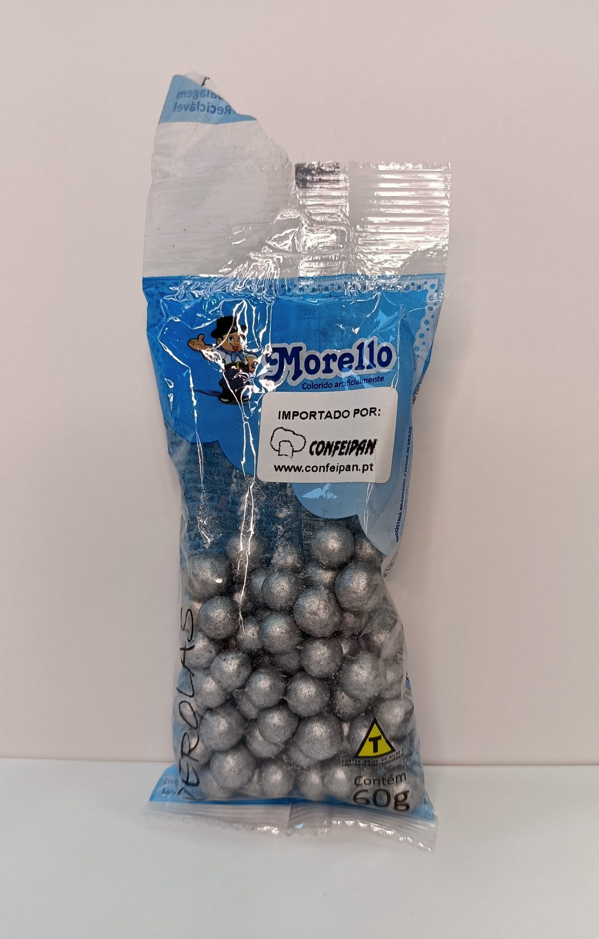 Grande perle argentée claire 60 g