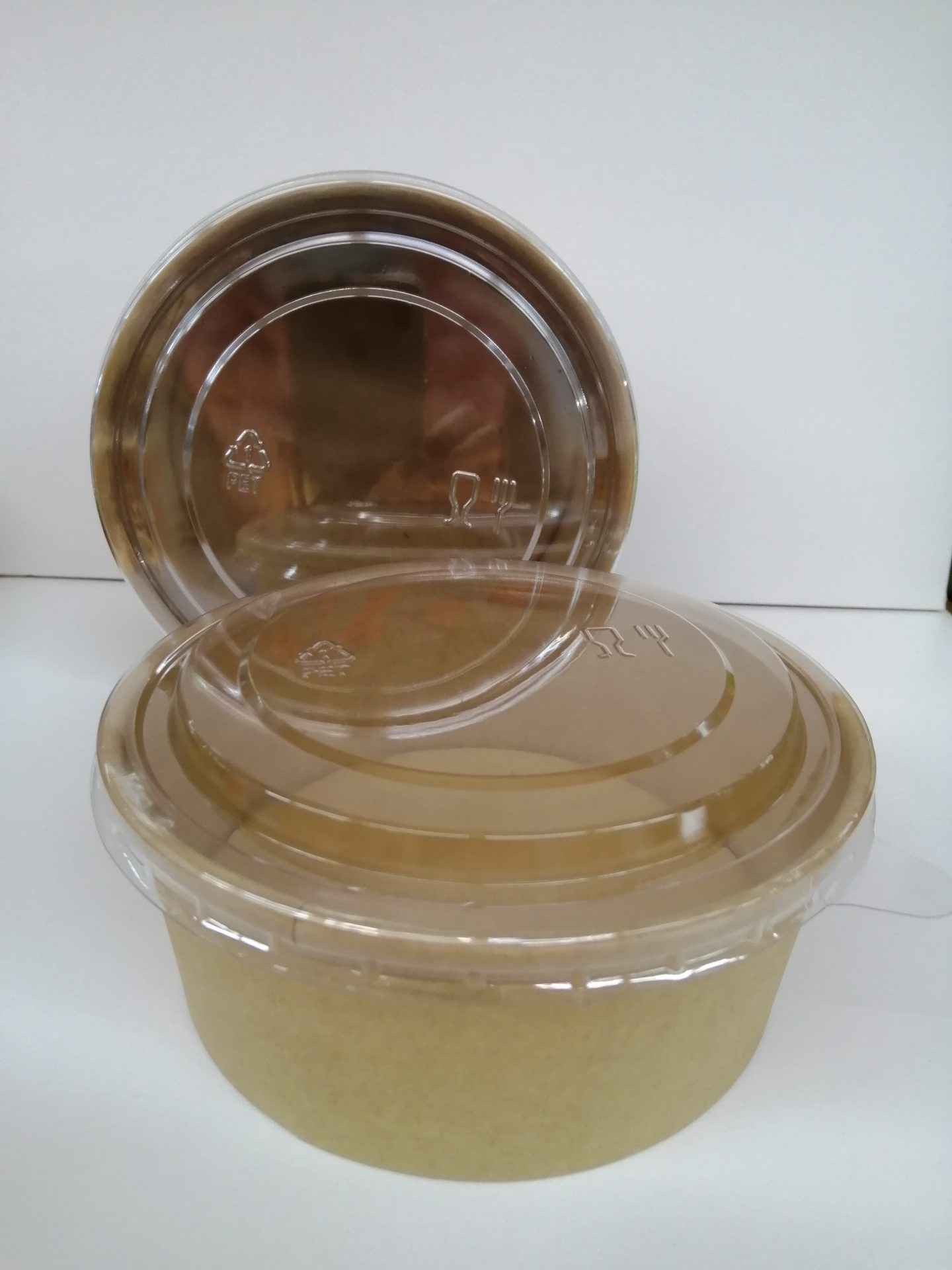 Saladier kraft avec couvercle en verre Sc.5