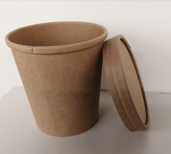 Gobelet Kraft avec couvercle 480ml Paquet de 6