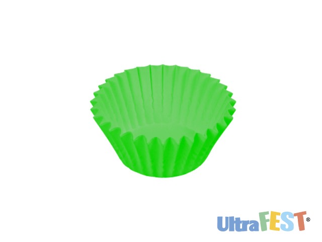 Moule à papier gourmand vert n° 5 2.5x2.5x3cm Pack.100