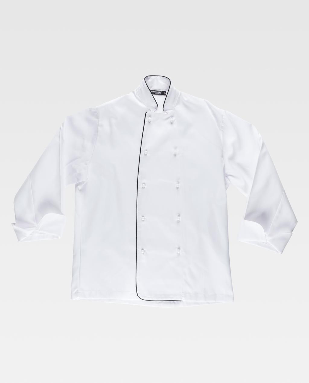 Blouse blanche avec bande noire taille L
