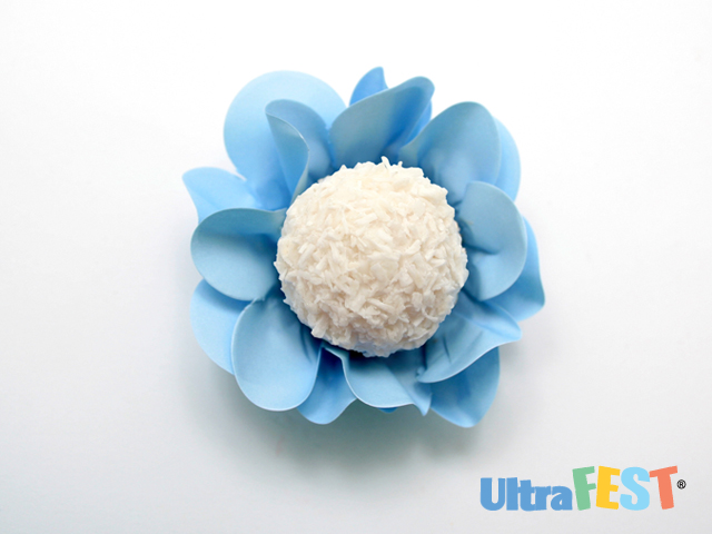 Papier de style forme bleue 40 unités.
