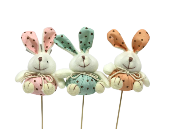 Lapin avec pique 12cm