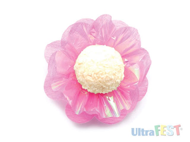 Forme de papier perle rose suprême 40 unités.