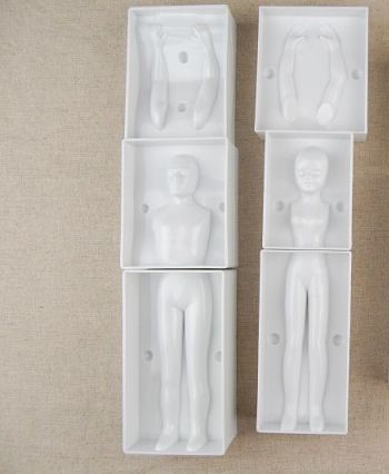 Moule 3D Corps Humain Femme en PVC 20cm