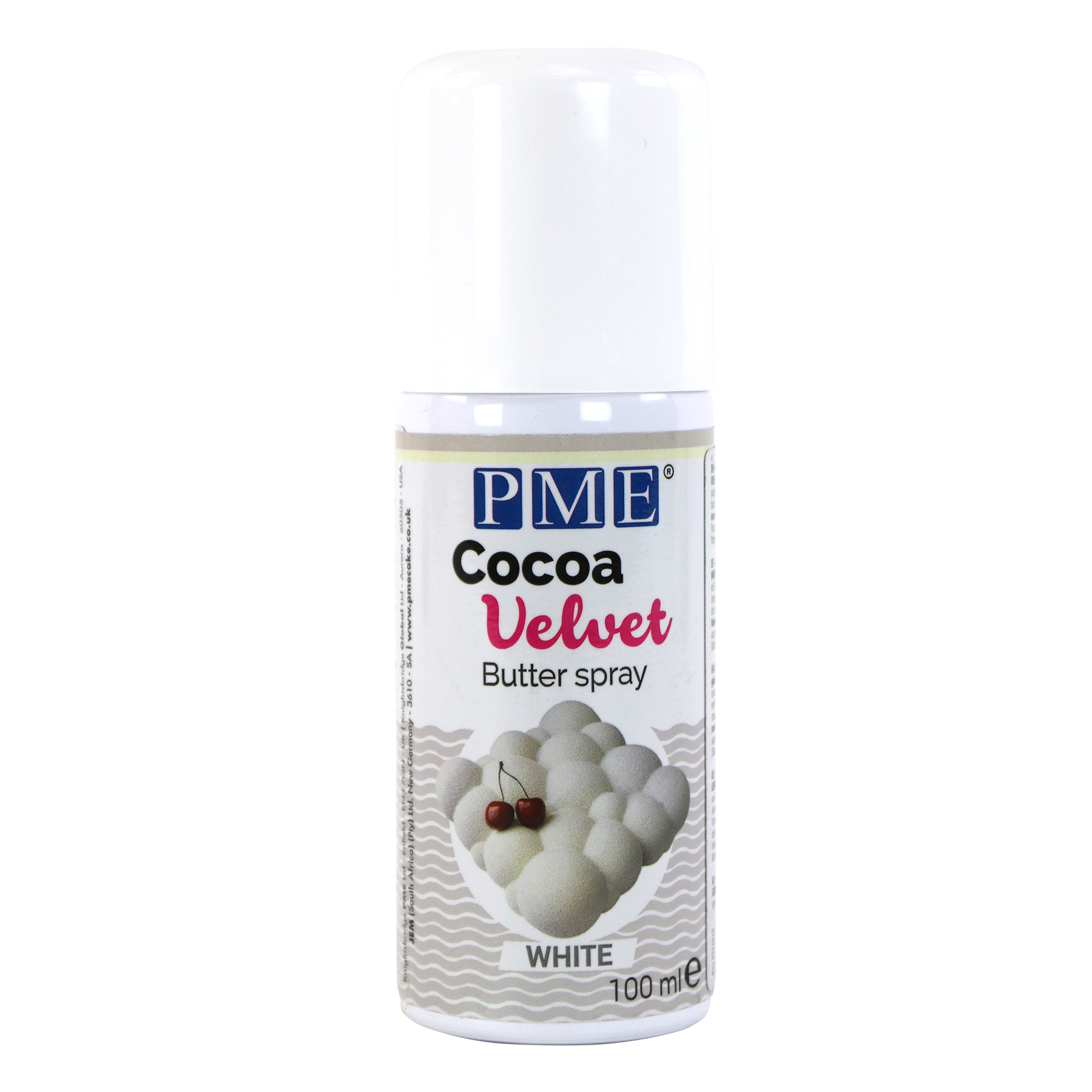 PME Velvet WHITE Colorant en spray 100 ml