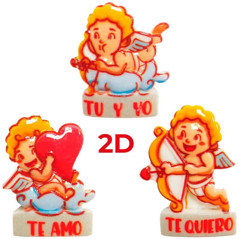 Love Cupidon 2D 30mm 3 Modèles