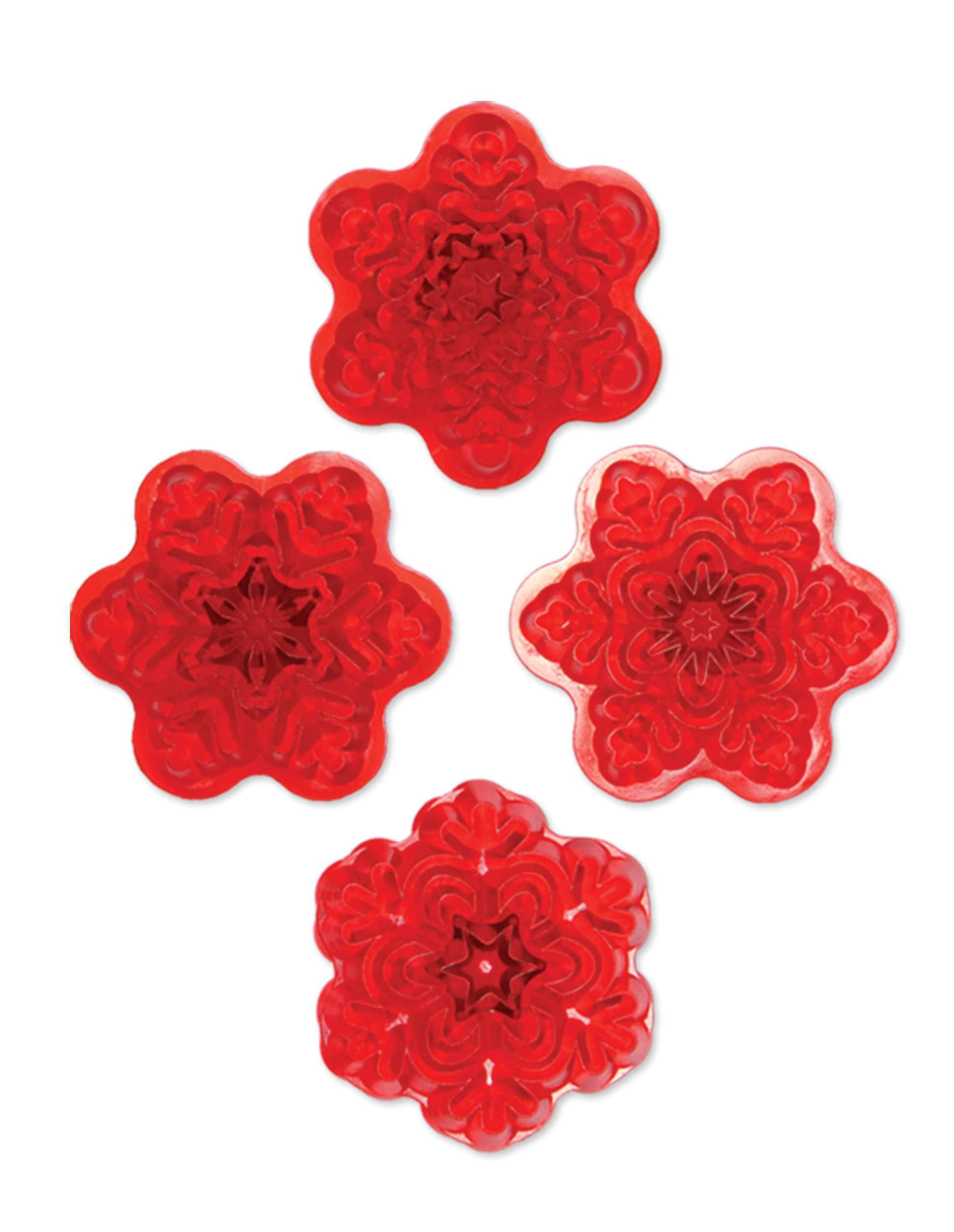 Moule flocon de neige 4.5cm 4Pcs.