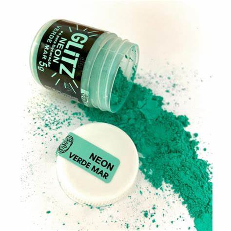 Fab SEA GREEN poudre néon brillante 5 g