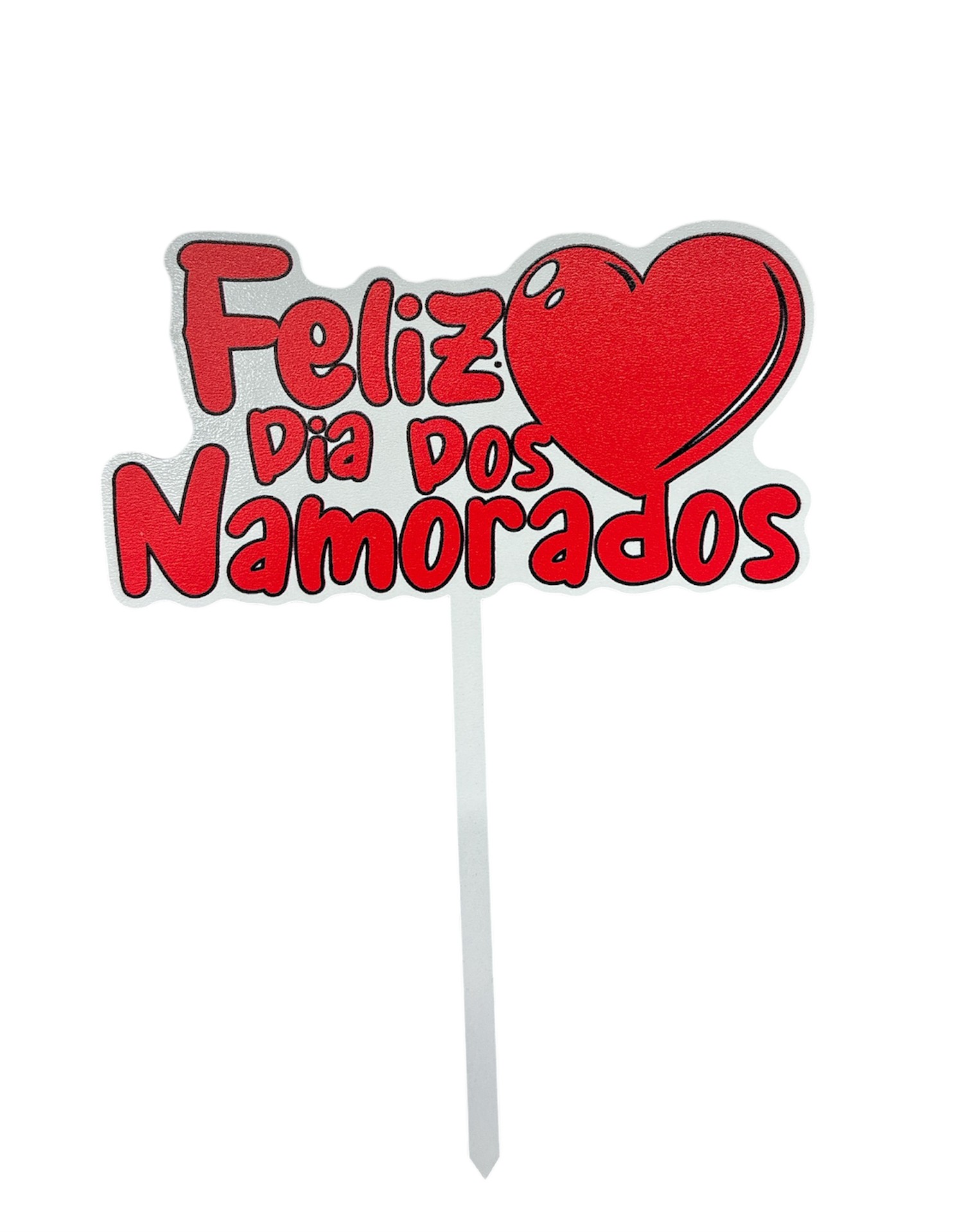 Ornement en MDF Happy Valentine 10x13cm
