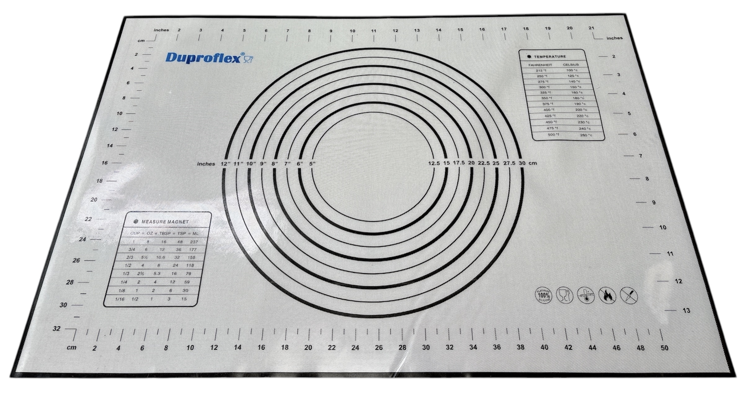Tapis en silicone avec mesures 400x600mm