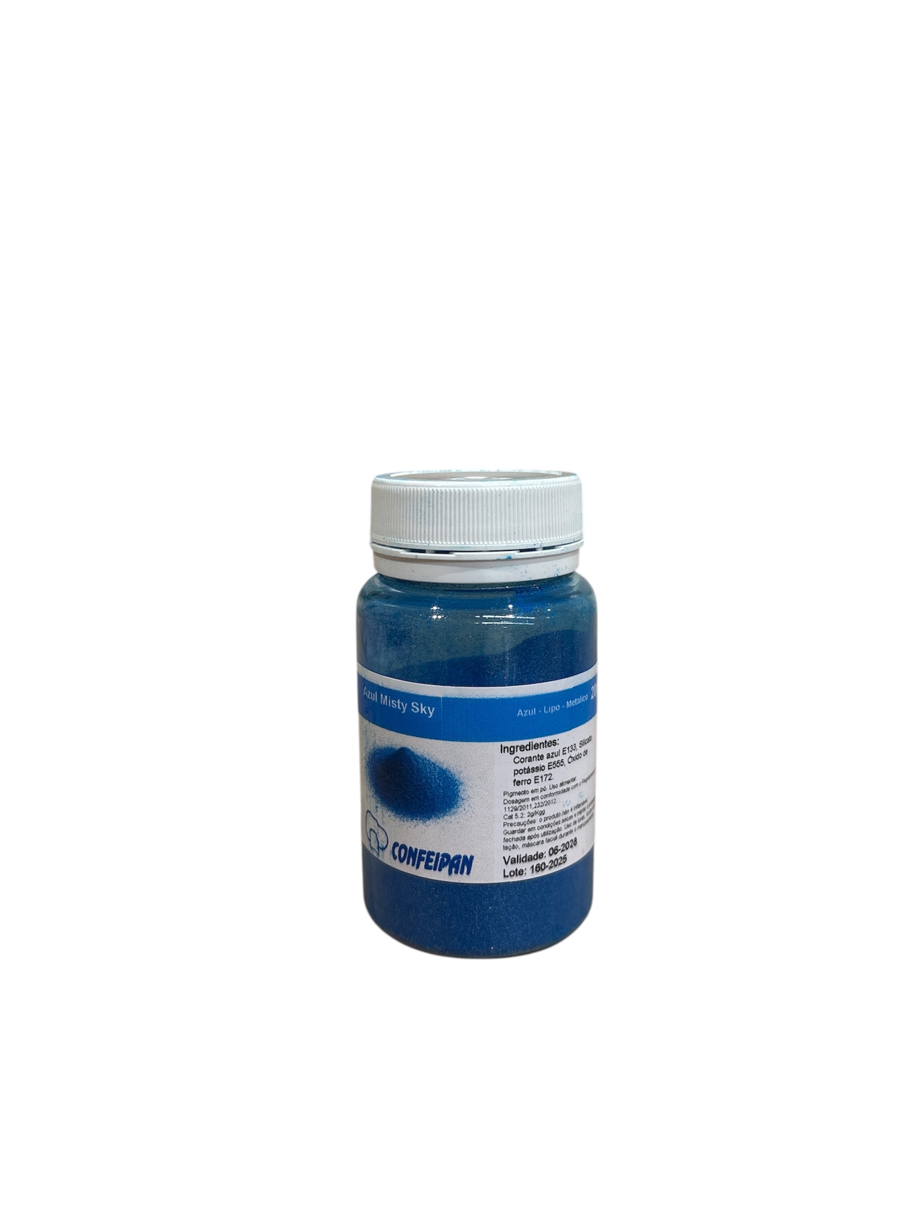Colorant alimentaire liposoluble en poudre brume vive bleu 20g