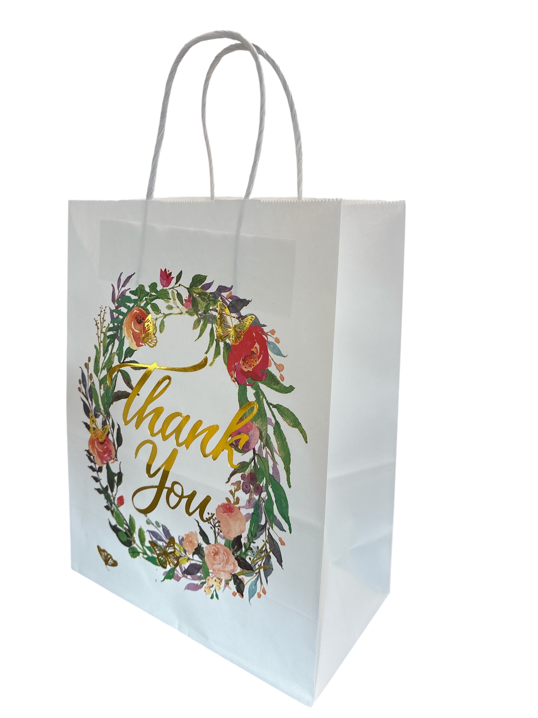 Sac en papier Thank you avec poignée 27x21x11cm
