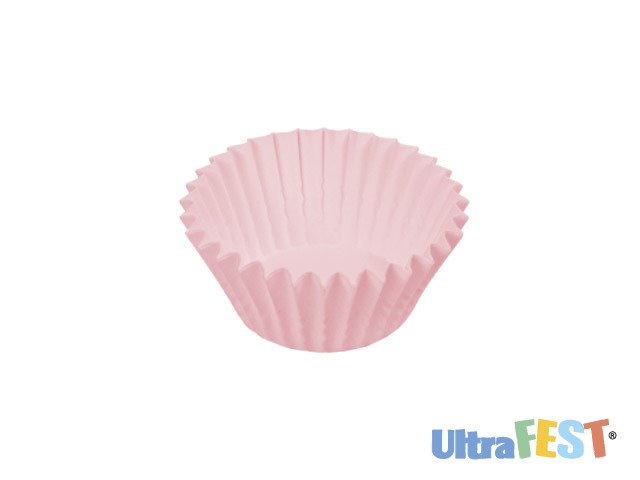 Papier gourmand rose tendre forme 2.5x2.5x3cm emb.100