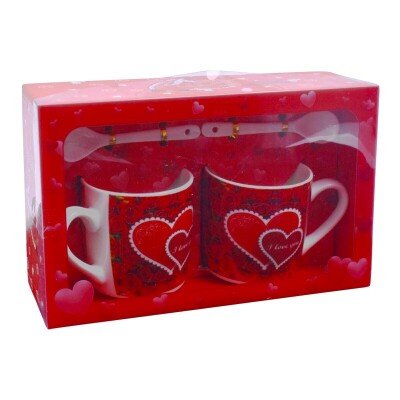 Lot de 2 tasses + cuillères Namurados