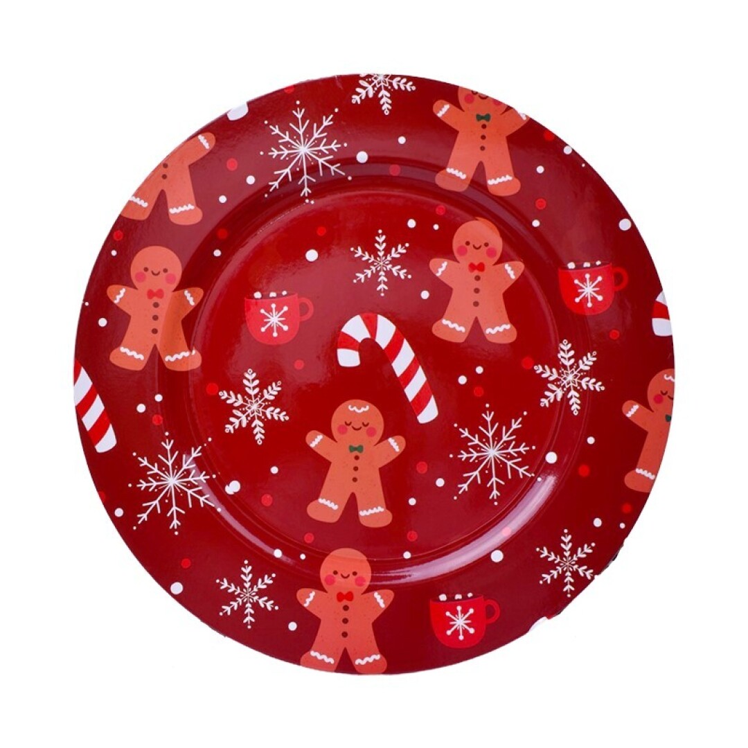 Marqueur d’assiette de Noël 33 x 1,6 cm