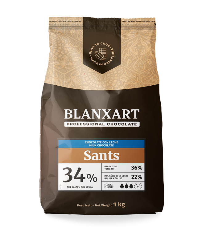 Pépites de chocolat au lait (Sants) 34 % 1Kg