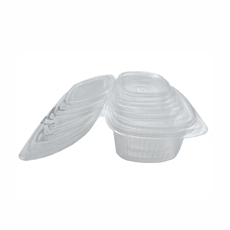Saladier ovale en PP 1500ml 100 % réutilisable et