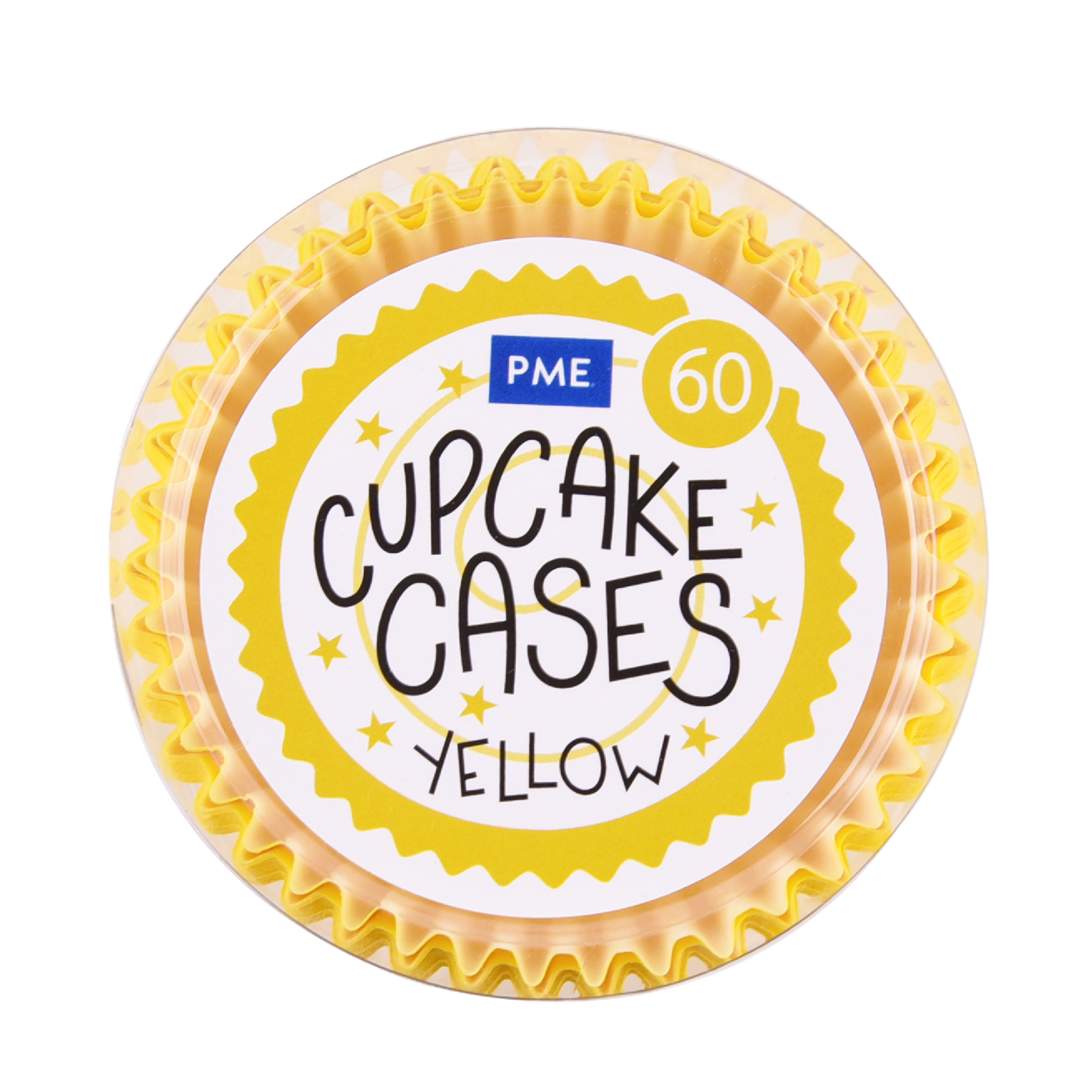 Forme en papier jaune 7x2.5cm Emb.60