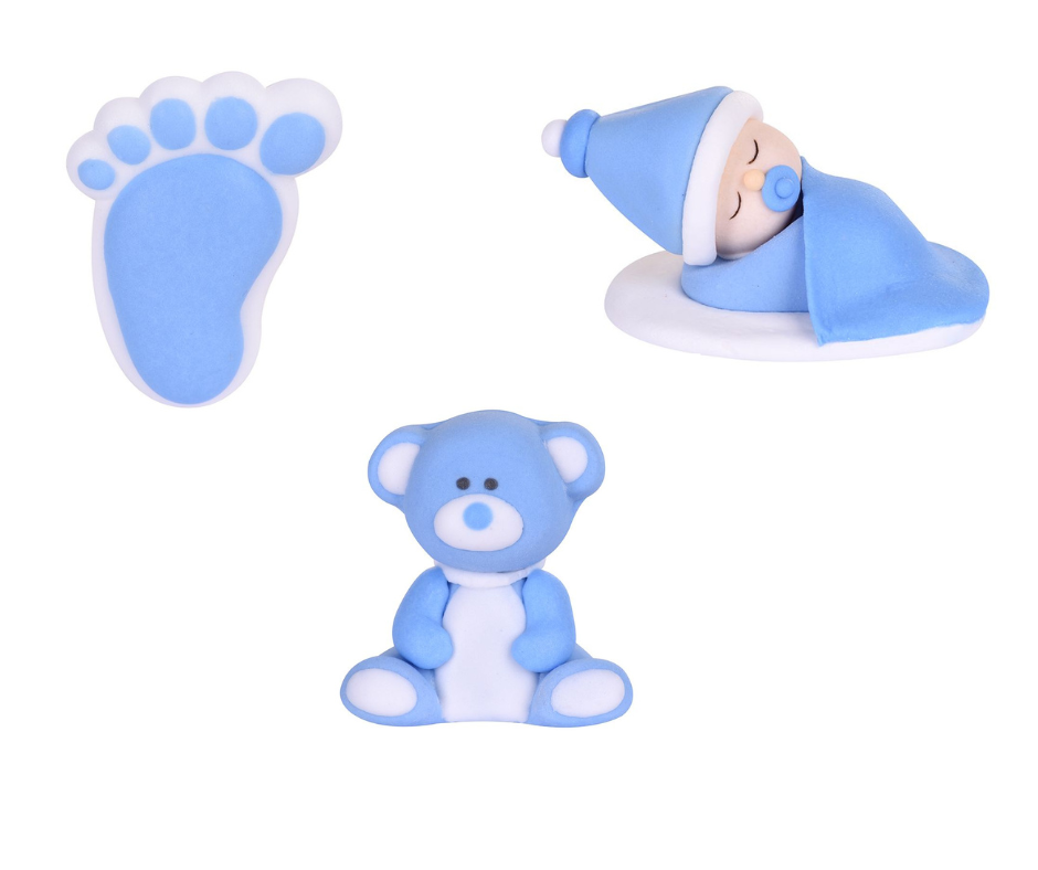 Kit bébé bleu 3 pièces