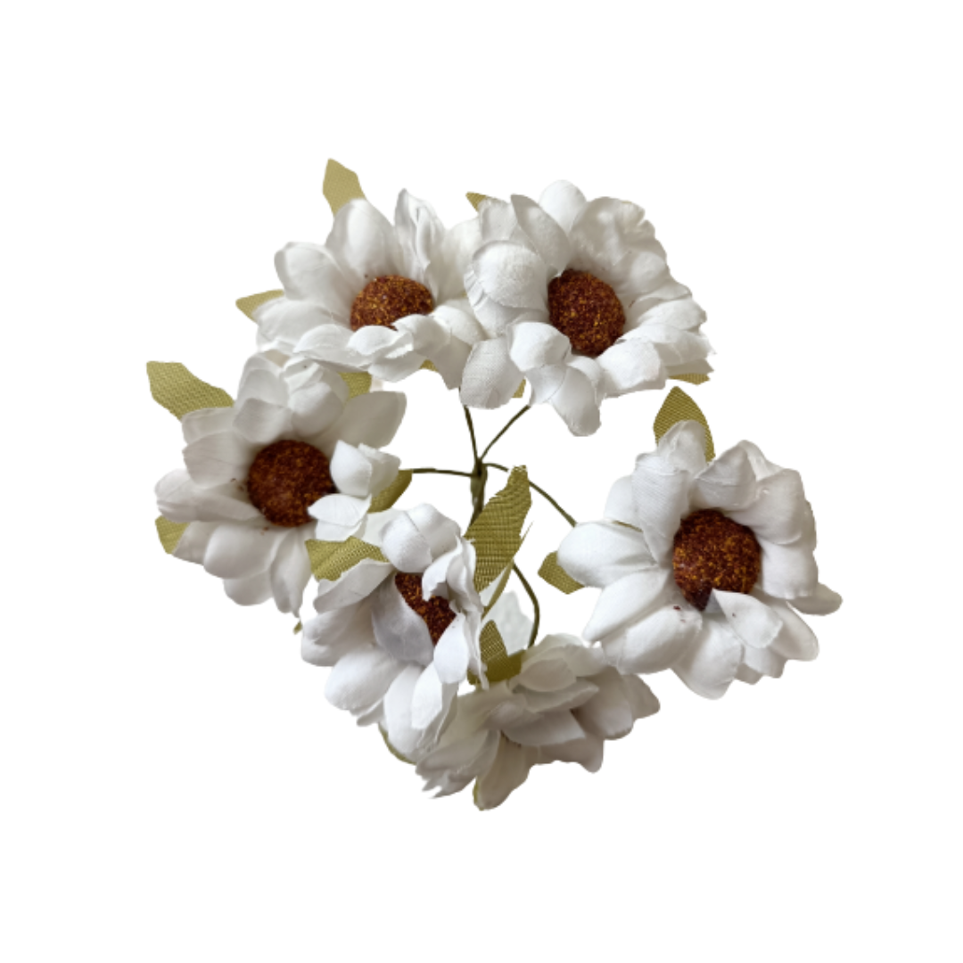 Marguerite artificielle blanche Sc.36