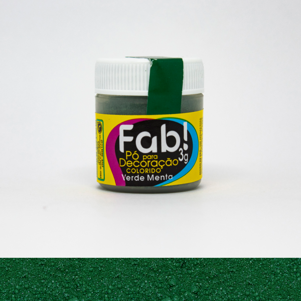 Poudre décorative vert menthe 3g