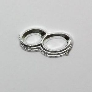 Alliance en argent 2.5cm sc.6