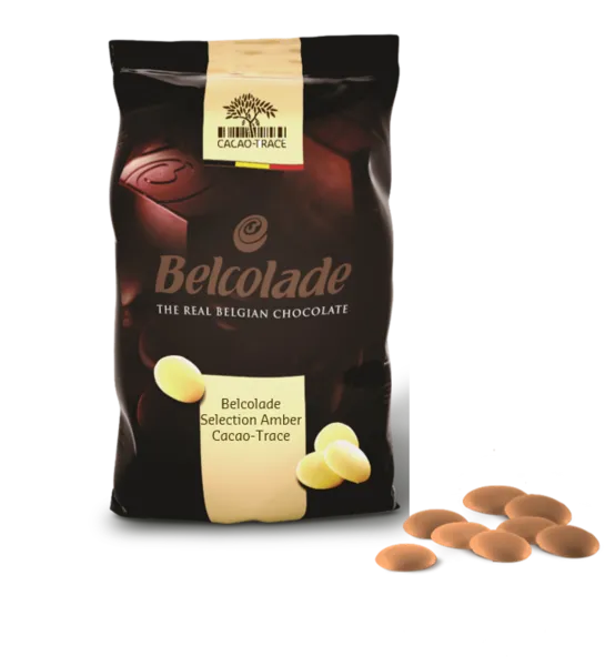 Belcolade 30 % Mant chocolat blanc ambré