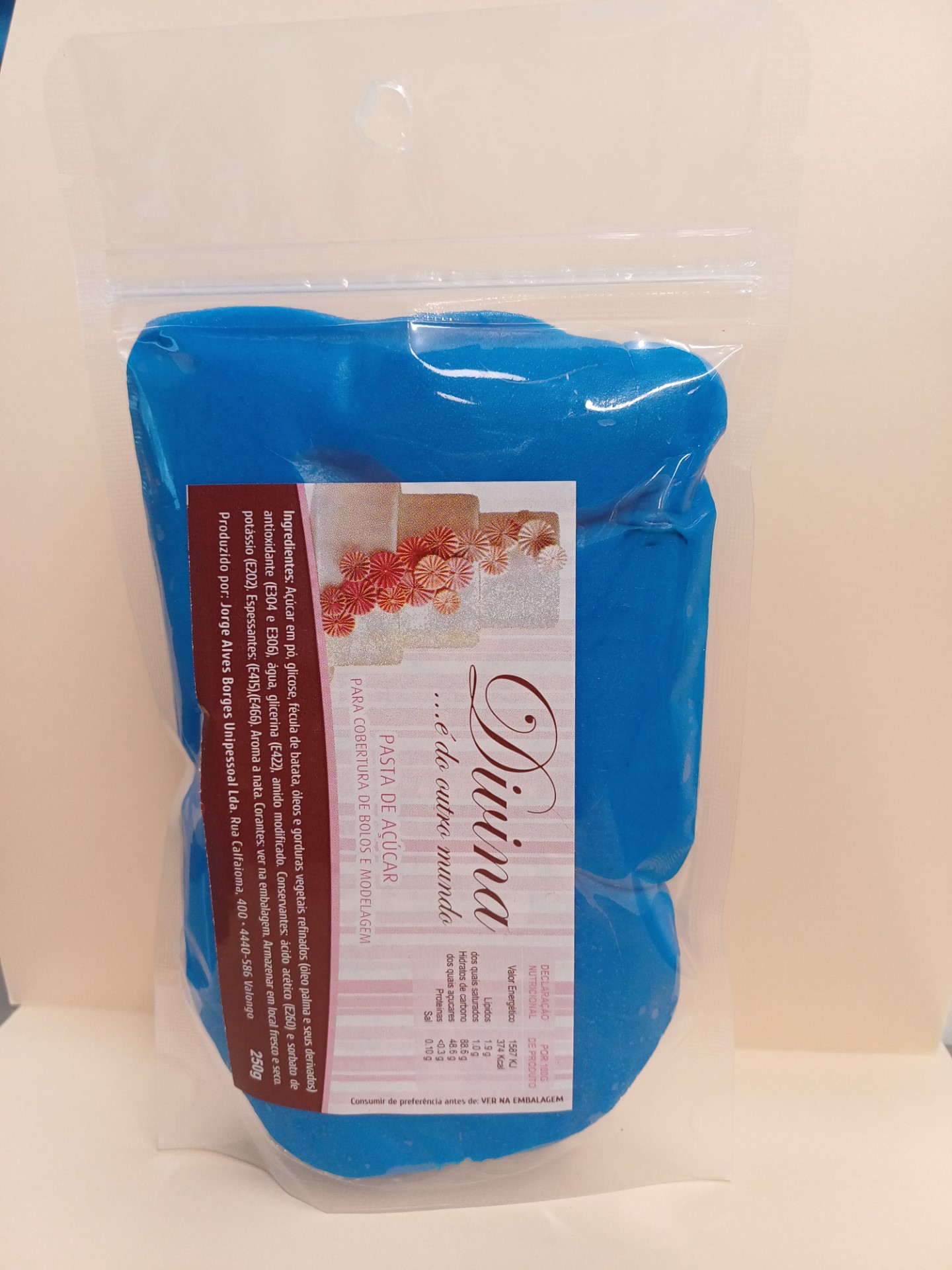 Divine Pâte à Sucre Bleu Royal 250g