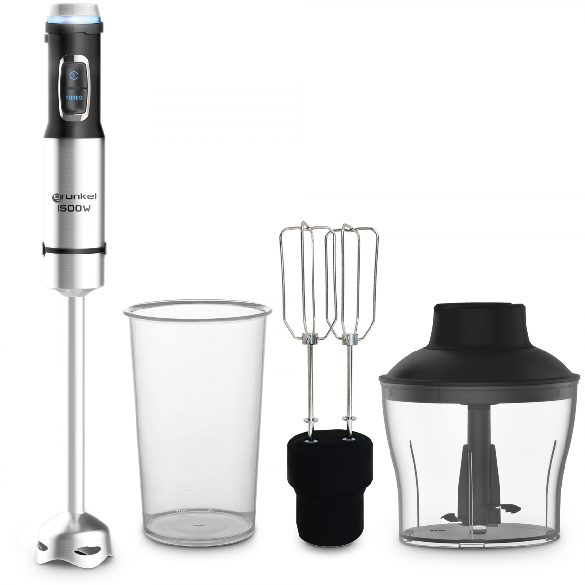 Mixeur plongeant Grunkel avec accessoires 1500W
