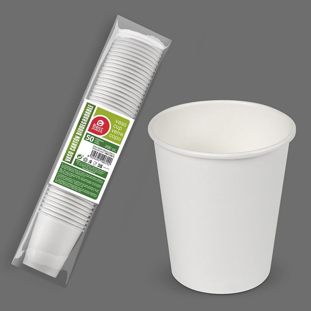 Tasse de carte bio 200cc 50Pcs