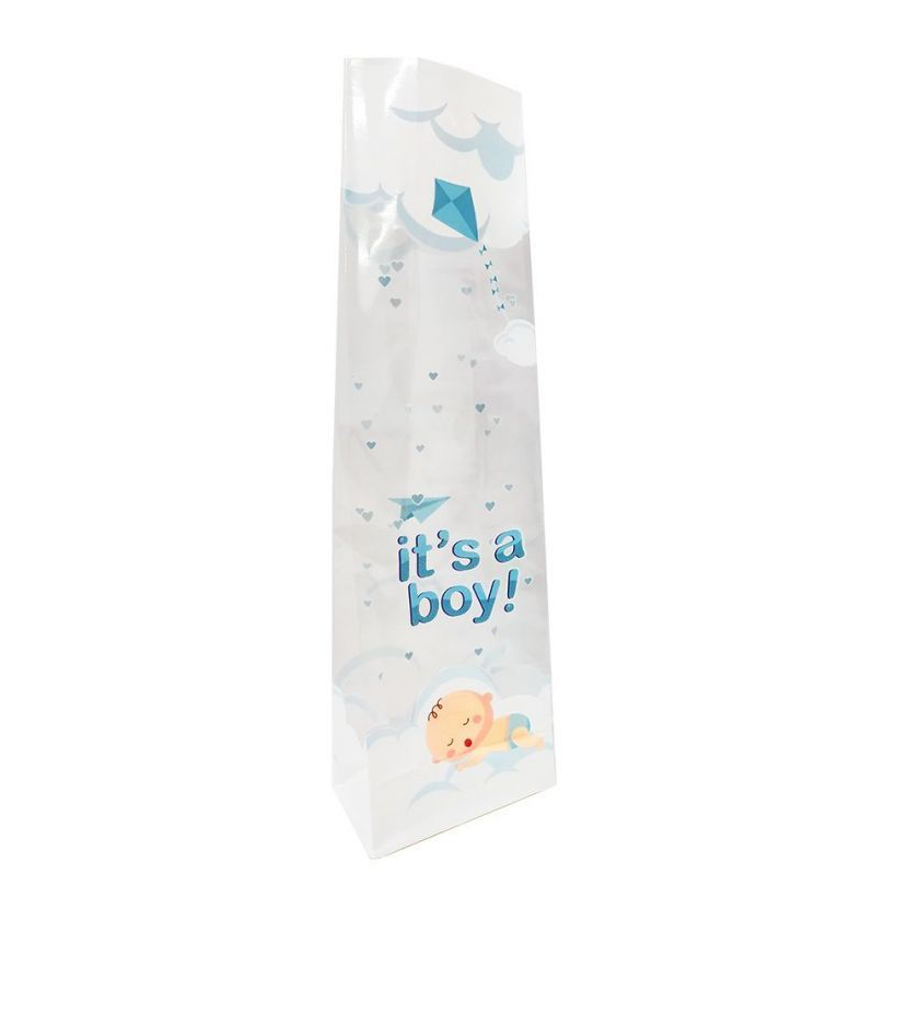Sac en cellophane « it’s a boy » 60x40x220 mç.50