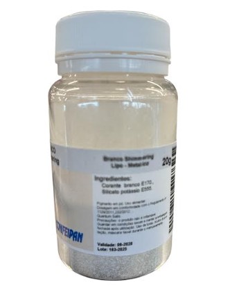 Colorant alimentaire liposoluble en poudre blanc brillant 20g