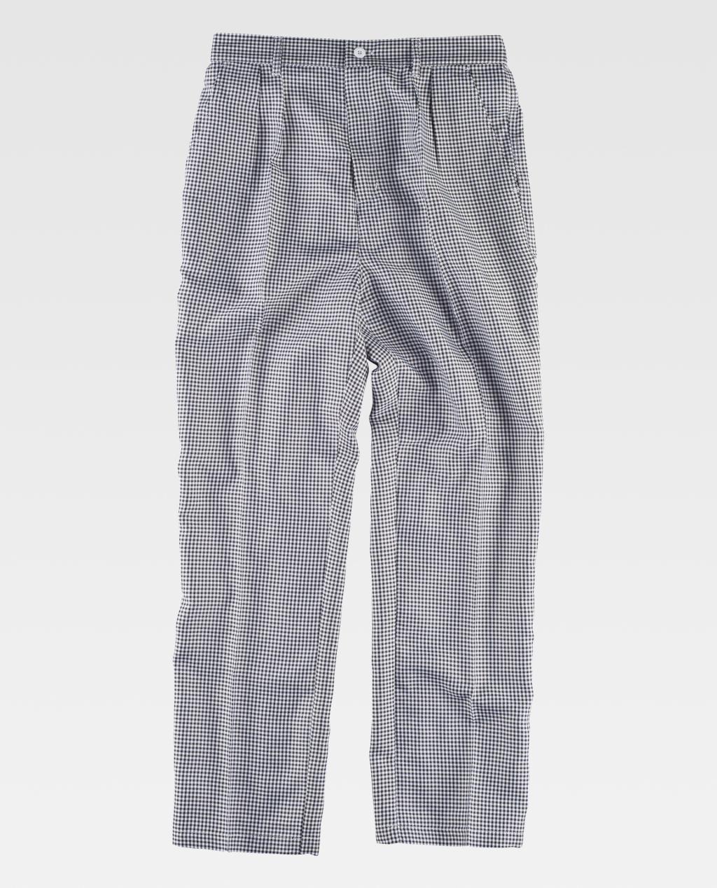 Taille pantalon d’hôtel blanc/noir