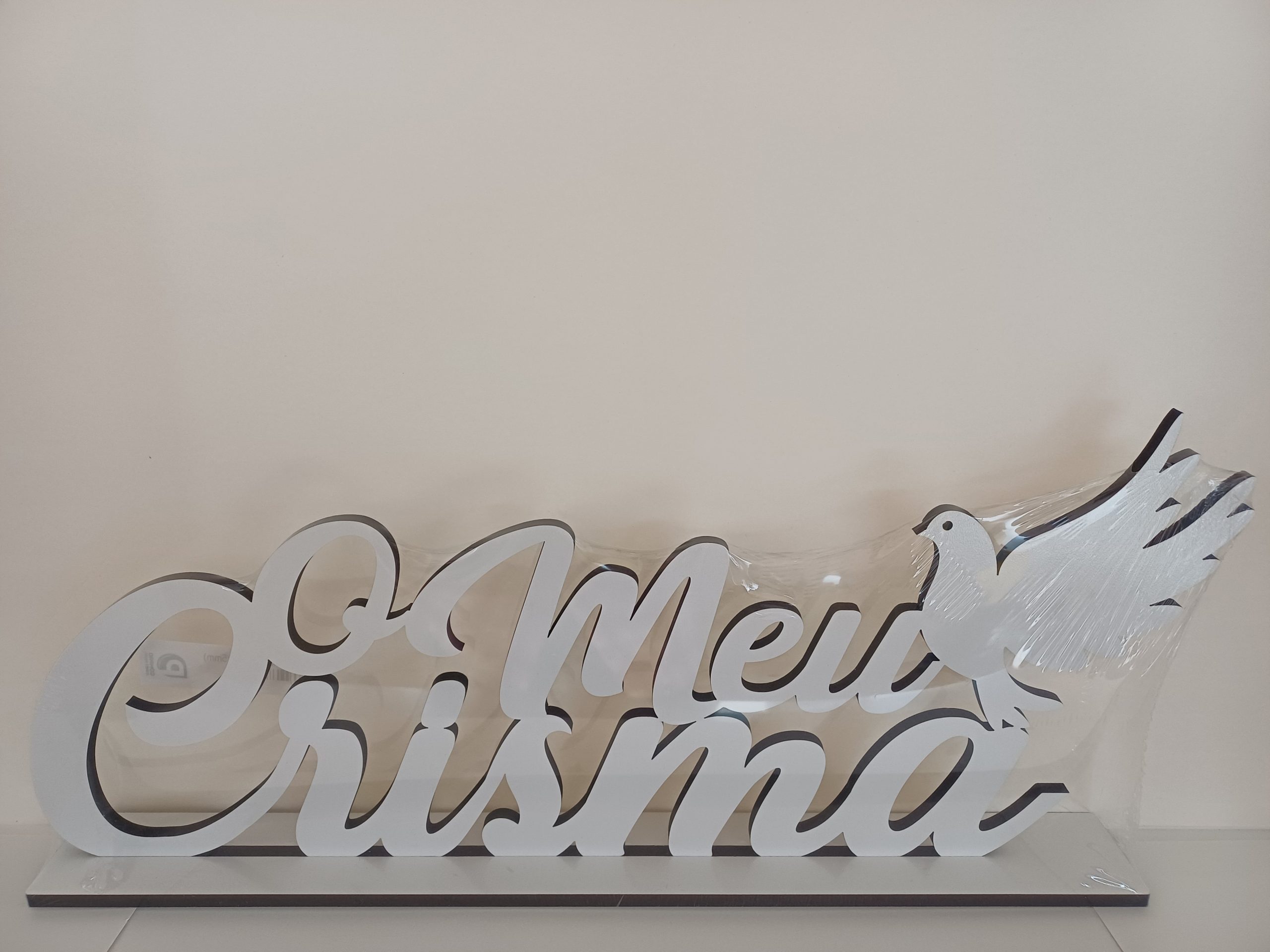 Base en MDF blanc My Confirmation 40x15cm