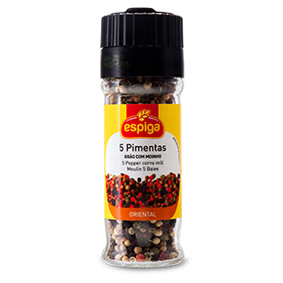 Cinq grains de poivre avec moulin Espiga 40g