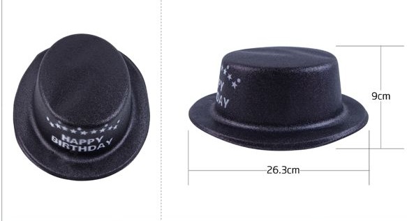 Chapeau de fête noir