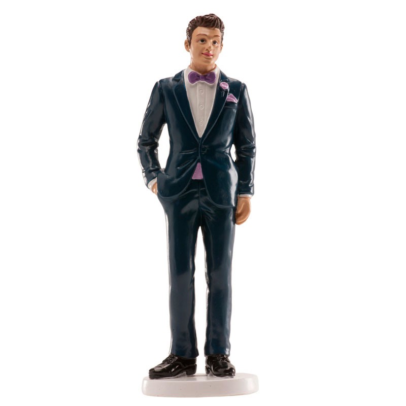Costume de mariage bleu 16cm