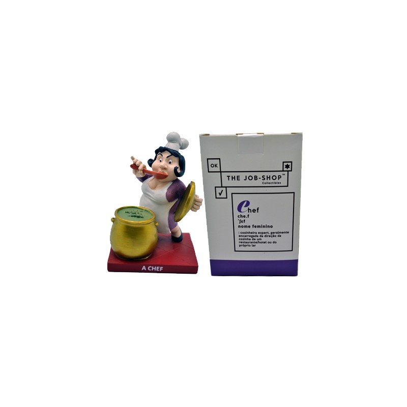 Figurine de chef cuisinier 10x7cm