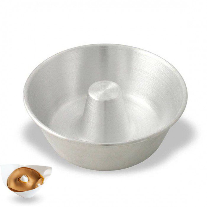 Moule à gâteau en aluminium avec tube de 12 cm